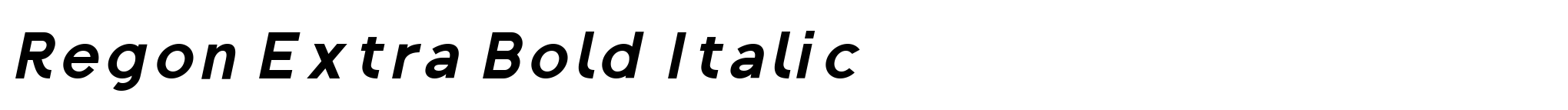 Regon Extra Bold Italic image